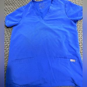 Women’s Figs Denim Scrubs Top XS & Bottom XS/ Petite